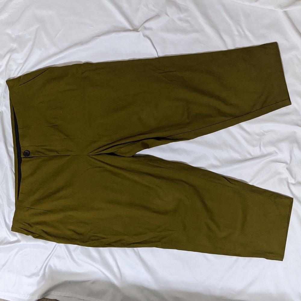 Ava & Viv Skinny Stretch Ankle Pants, Color Olive Green Size 22W